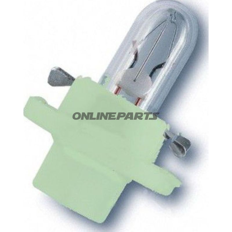 Bulb 12V2w Bx8.4Dbase White Green