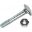 Coach Bolt & Nut M8x40 Din603pack 100 Altn 4791893