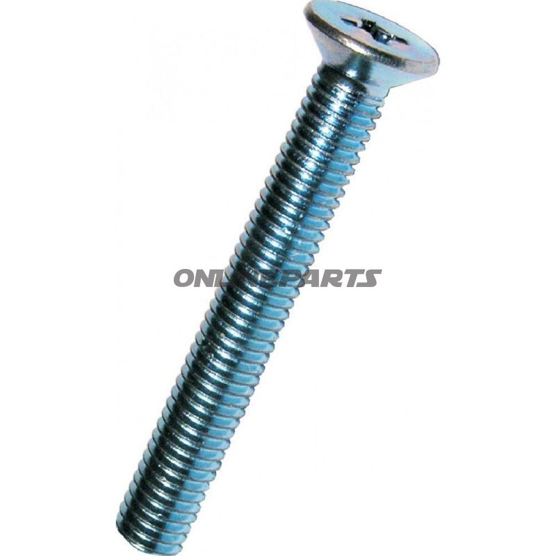 Screw Countersunk M6x20 Din 965 Plated Steelphillips Pack 100 Pieces