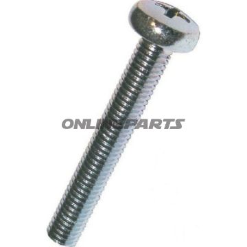 Screw Pan-Head M6x20 Din7985 Plated Steelphillips Pack 100 Pieces