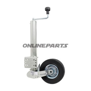 Support Wheel Automaticfoldable200x60mm Vollgummi Stahlrad