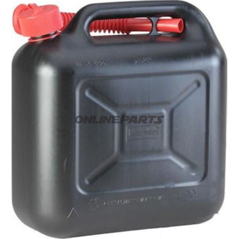 Black Plastic 10L Fuel Canfor Diesel & Petrol