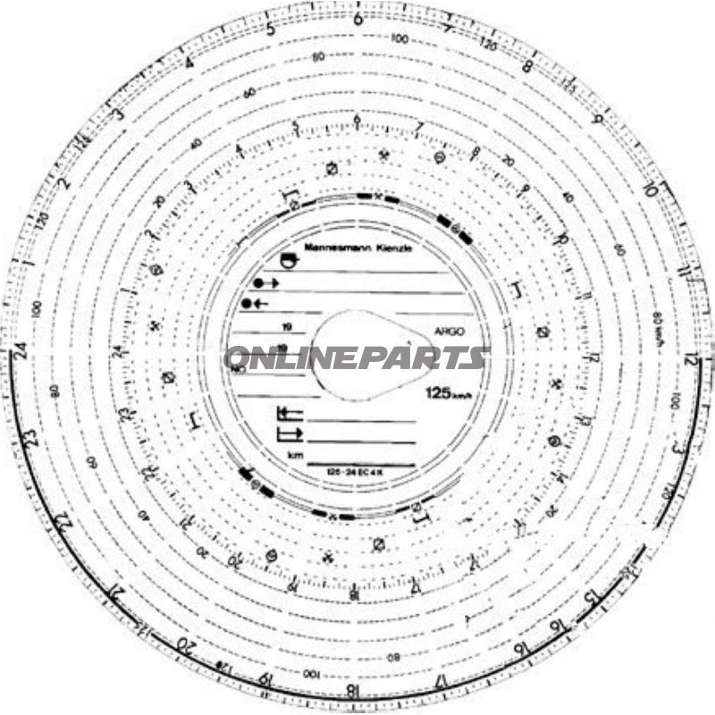Chart Disc 140Kmh 24Kcont 100 Pcs