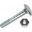 Coach Bolt & Nut M6x40 Din603pack 100 Pieces