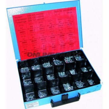 Assorted Nuts Washers & Lock Washersm3 - M10