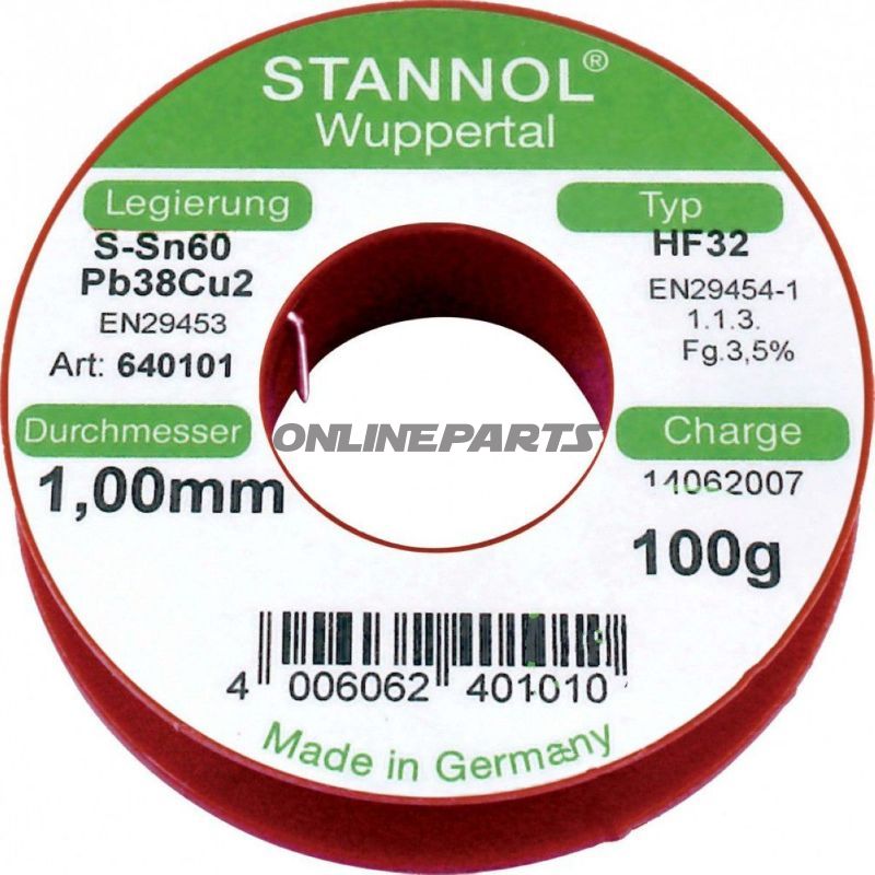 Solder Wire Roll 100Gr 1.0Mm