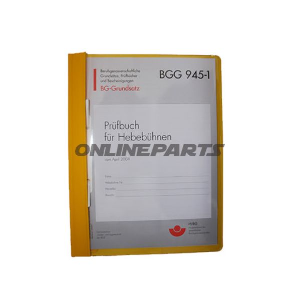 Pruefbuch For.Lifting Platformsuniversal