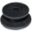 Rundknopf Schwarz Plastic