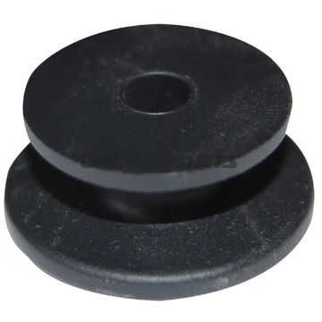 Rundknopf Schwarz Plastic