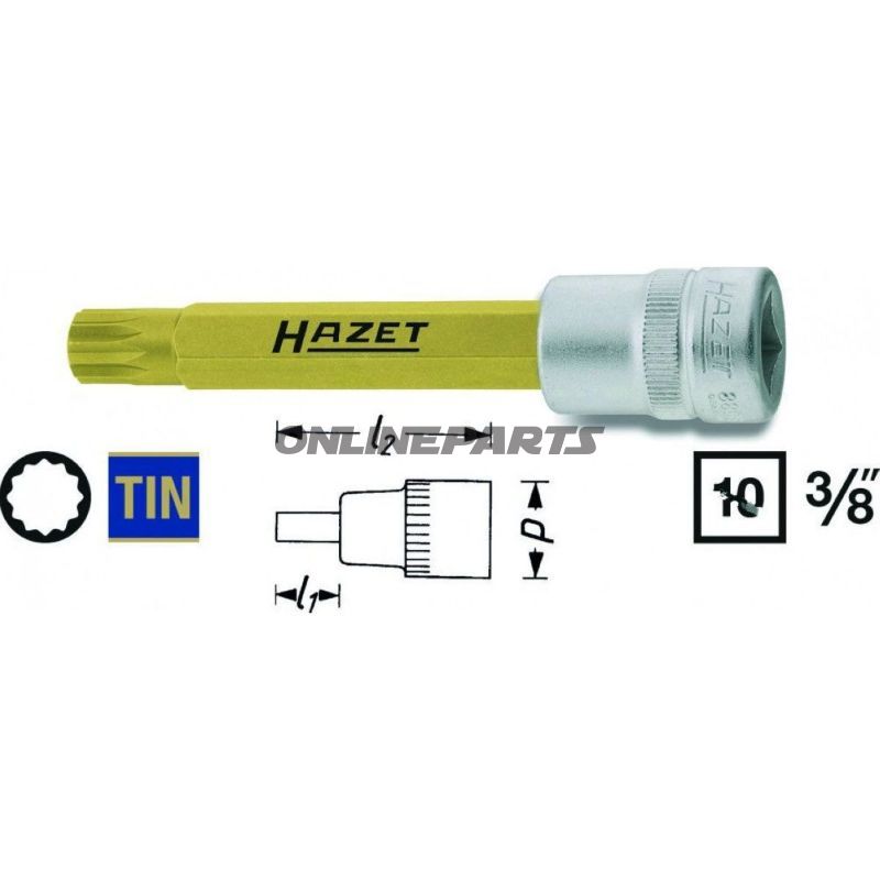 Insert Vielzahn 3/8 M10length 89Mm