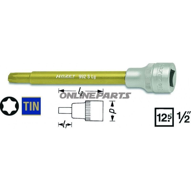 Insert Torx 1/2 T45length 100Mm