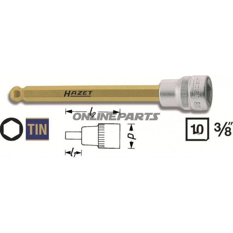 Insert Hexagon 3/8 7Ball Head