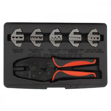 11 Piece Crimping Tool Setwith Interchangeable Heads
