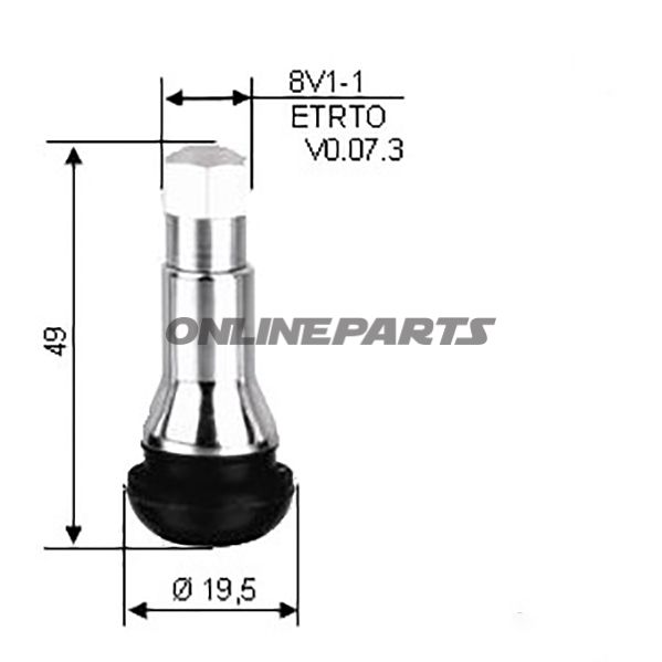Tyre Valve Tr414chrome