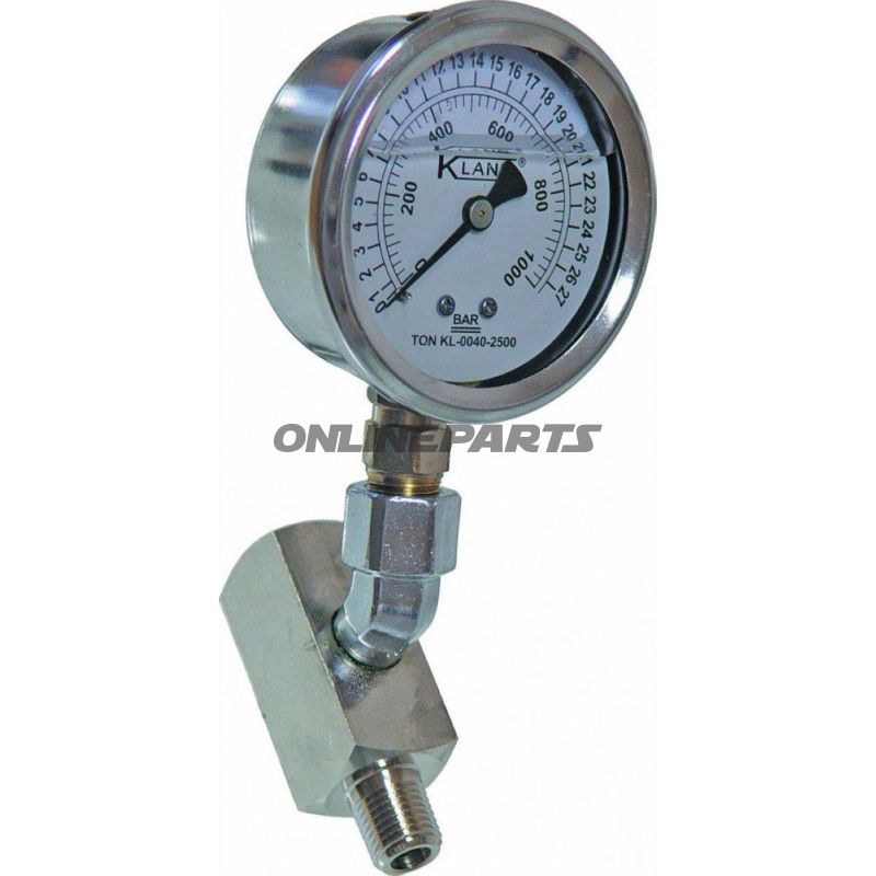 Manometer 1000 Bar 1/4Für Hydraulisch Handpumpe