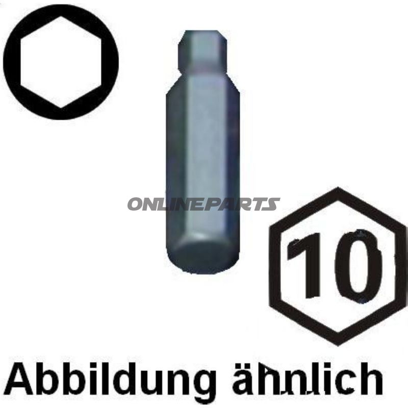 Bit Innensechskant 8.1Mm Antriebuebermass Bit Length 40Mm