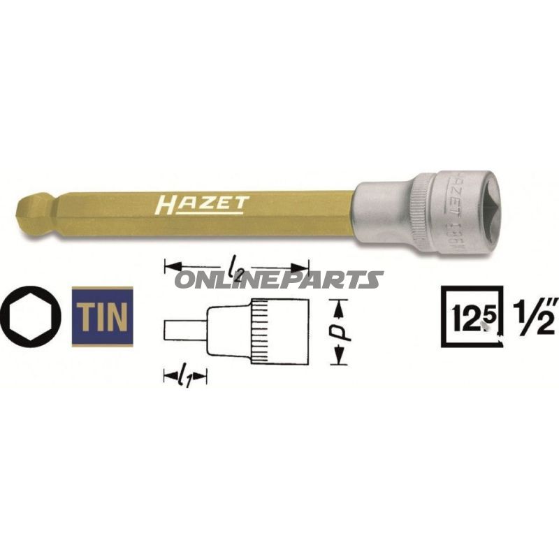 Insert Innen 6Kt 1/2 8Mmmit Kugelkopf Länge 140 Mm