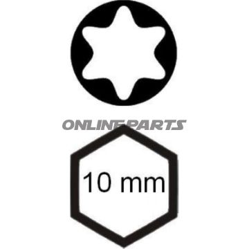 Bit Torx T60 10 Mm 6 Kantlength 75Mm