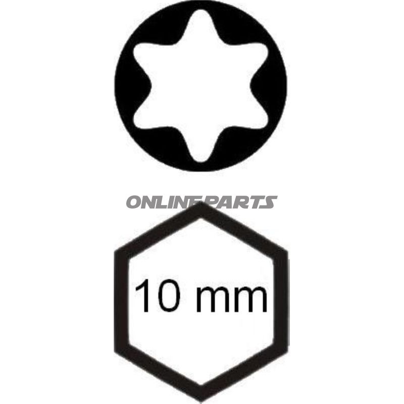 Bit Torx T60 10 Mm 6 Kantlength 75Mm