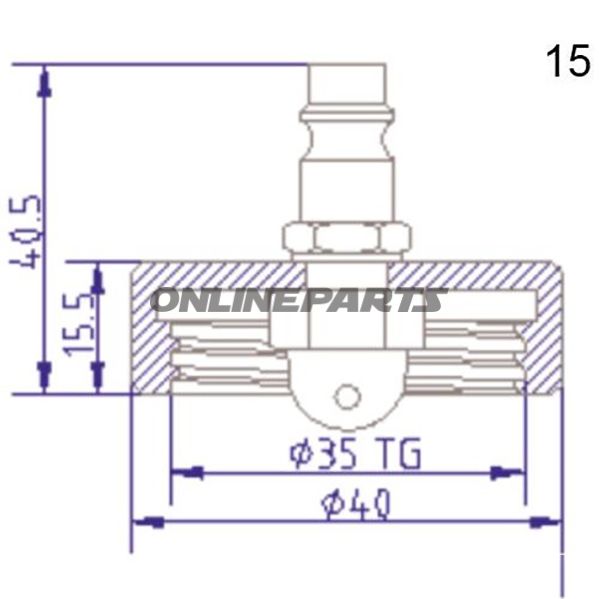 Connector Cover Nr.15Ate 03.9302-0922.2