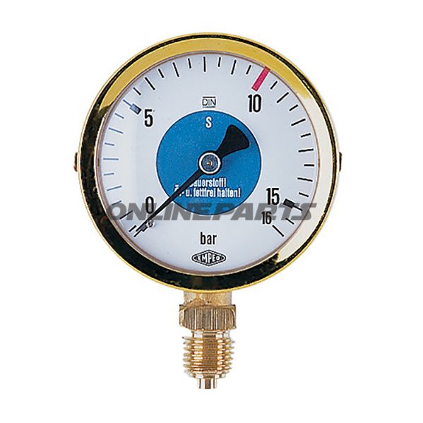 Manometer Sauerst.O-16Bar