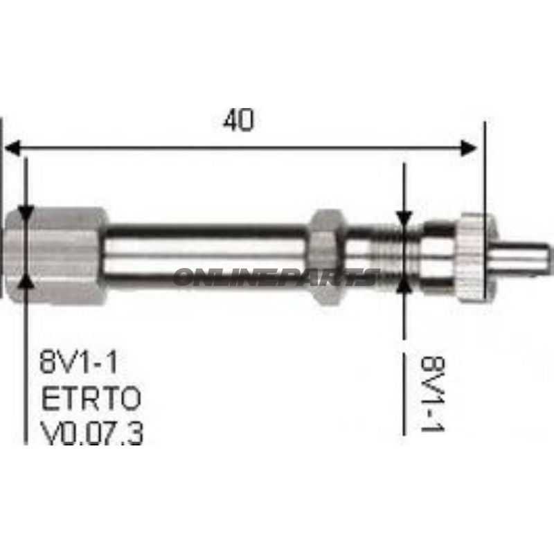 Valve Extension Metal Starr30 Mm