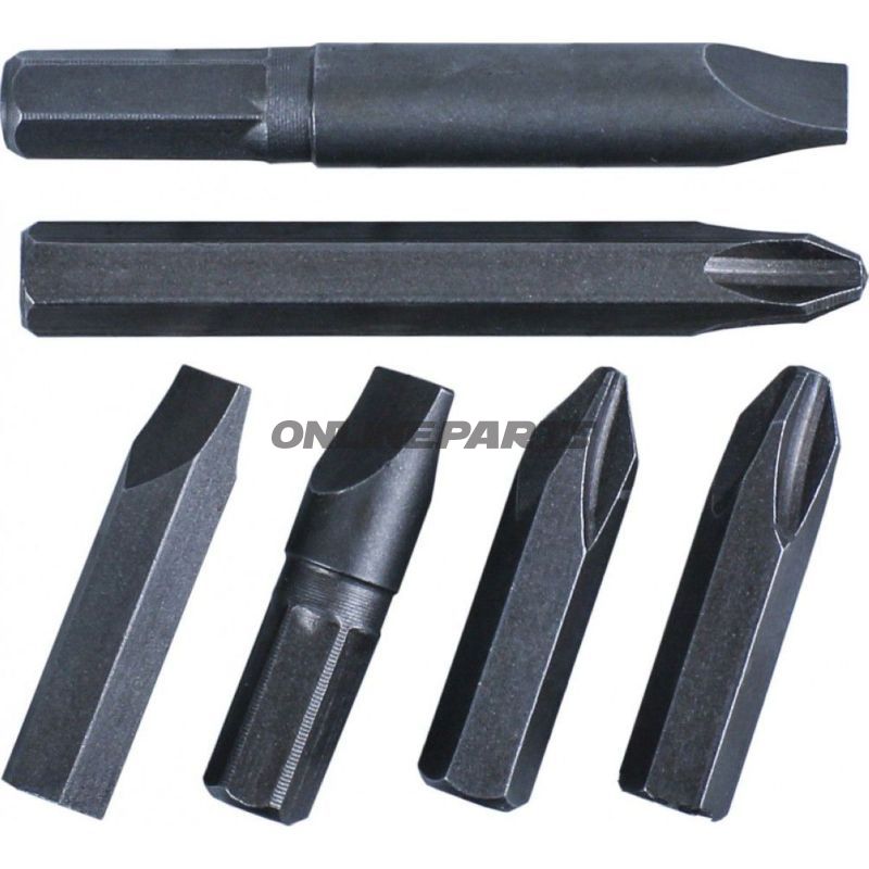 Impact Screwdriver Bit 4 Piece Set2xstraight 2Xcrosshead
