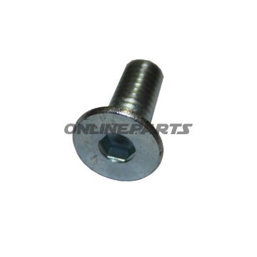 Senkschraube M6x16din 7991 Gummiauflage Nussbaum