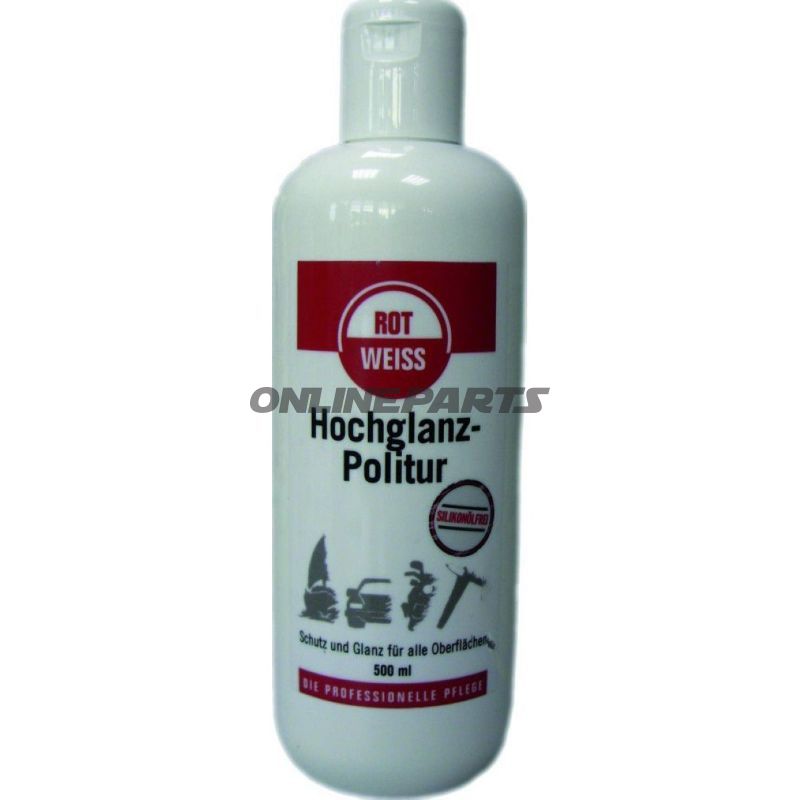 Polish Glossy Finish 500Mlred-White Silikonfrei