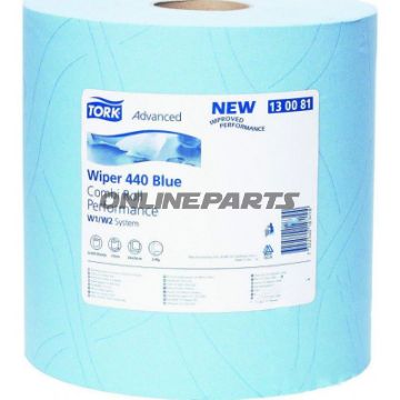 Tork Advanced Wiper 440 Blue Workshop Wipe3 Layer 450 Wipes 24X34cm
