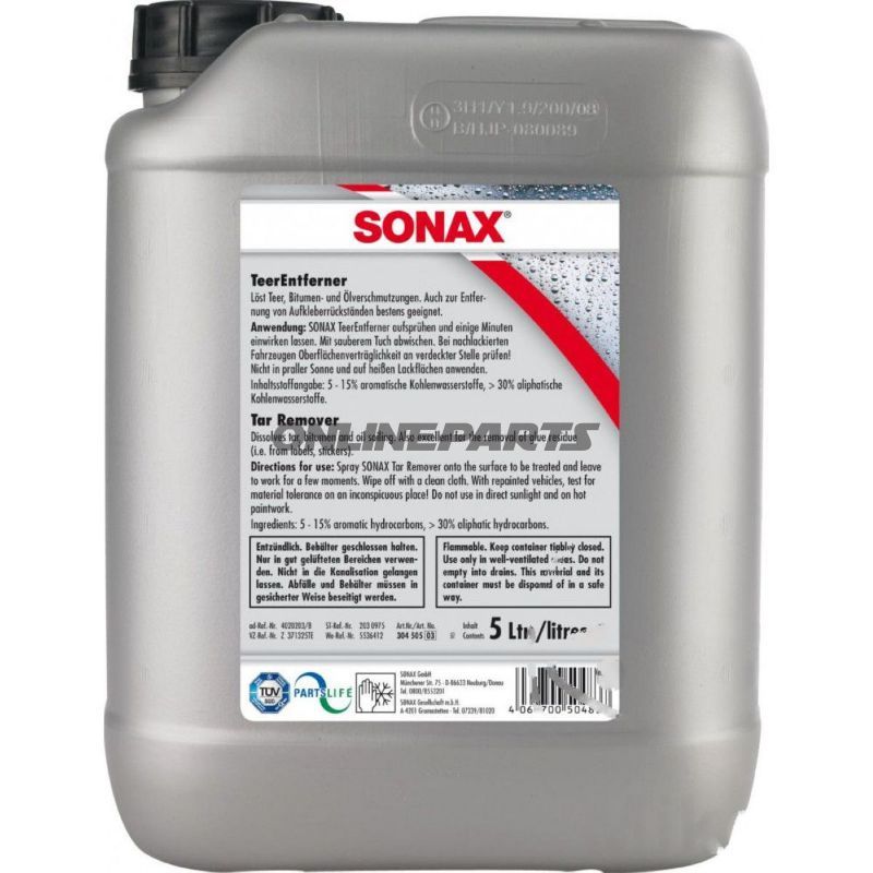 Teerentferner 5 Liter Sonax Gebrauchtwagenaufbereitung