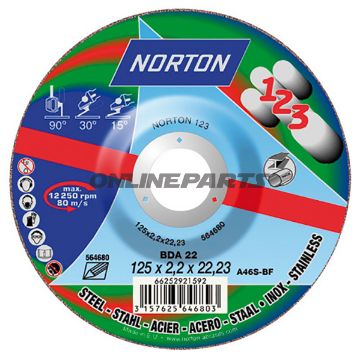 Cutting Disk 125X2.2 Crankednorton 1-2-3 Norton