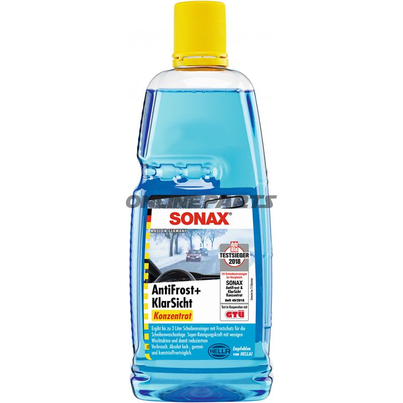 Windscreen Washer Fluid With Antifreeze Sonax1l Citrus Scent Concentrate