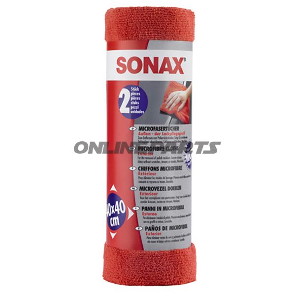 Mikrofasertücher 2 Stückaußen Sonax Gebrauchtwagenaufbereitung