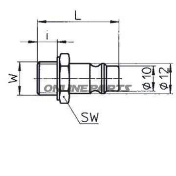 Stecknippel Steel Ag 1/4
