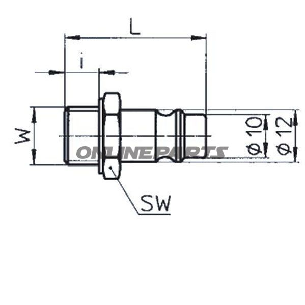 Stecknippel Steel Ag 1/4