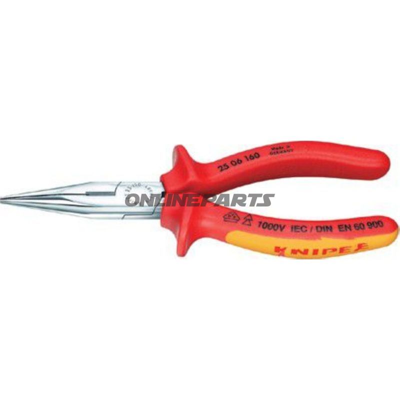 Flat Nose Pliars Ger 160Vdechrome 2K Griff