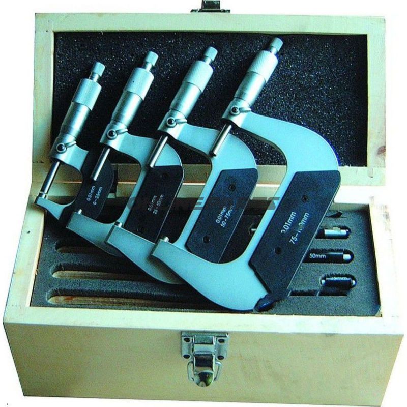 Micrometer 4-Piece Set0-100Mm
