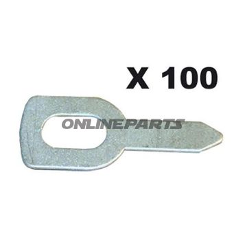 Anschweissoesen Geradegys 100 Stück