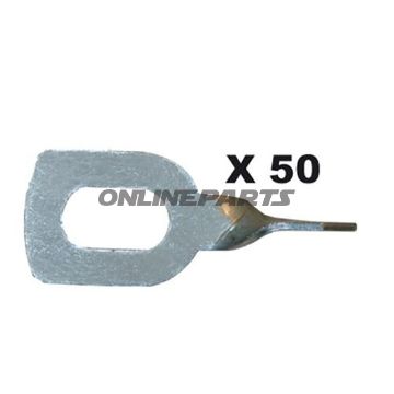 Anschweissoesen Gedrehtgys 50 Stück