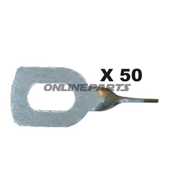 Anschweissoesen Gedrehtgys 50 Stück