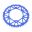 Rear Sprocket Aluminium 50 Tooth Pitch 520 Bluejt Inner Diameter 130 Bolt Spacing 150