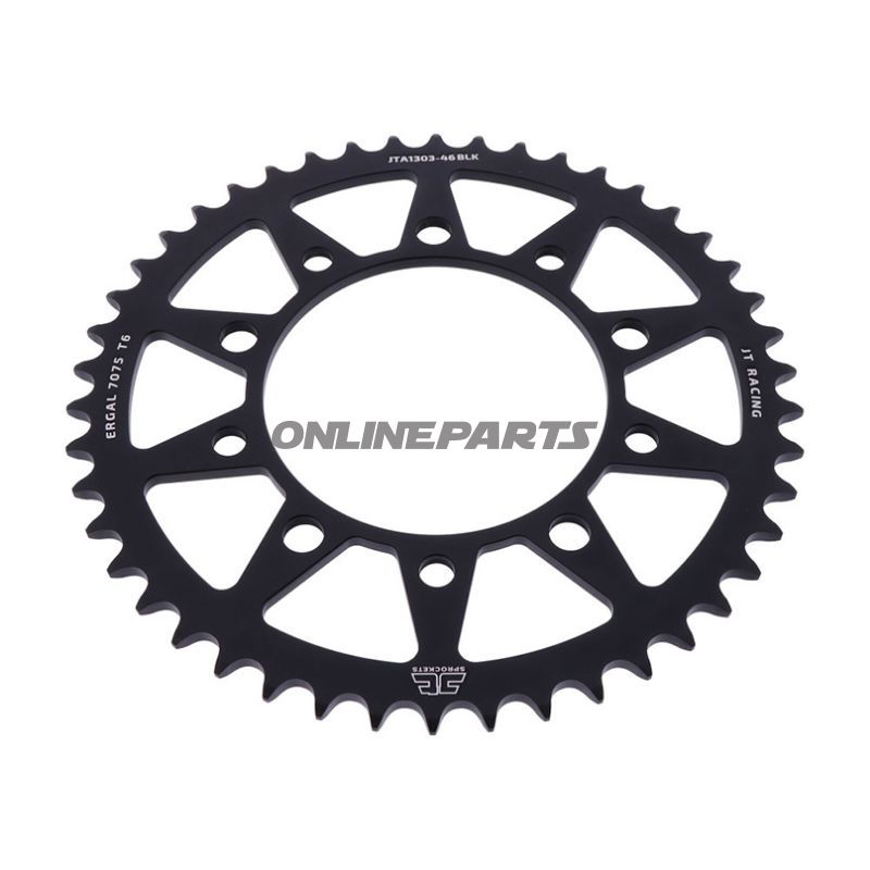 Rear Sprocket Aluminium 46 Tooth Pitch 520 Blackjt Inner Diameter 112 Bolt Spacing 138