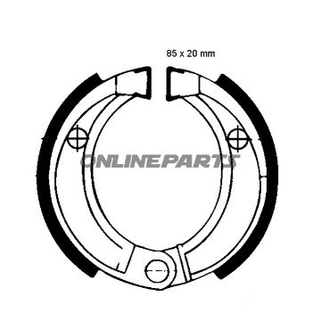 Brake Shoes Rear Excluding Springs Ebc