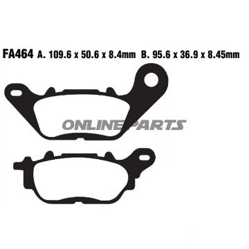 Brake Pads Scooter Ebc Sfa464oder 7870251