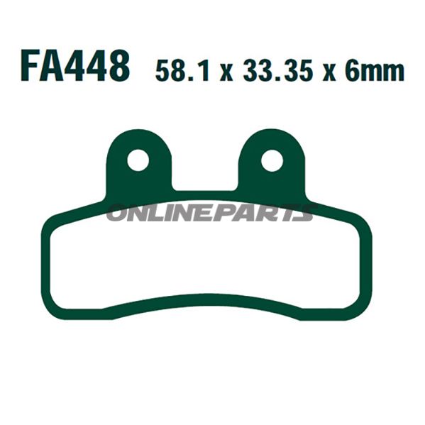 Brake Pads Std Ebc Fa448