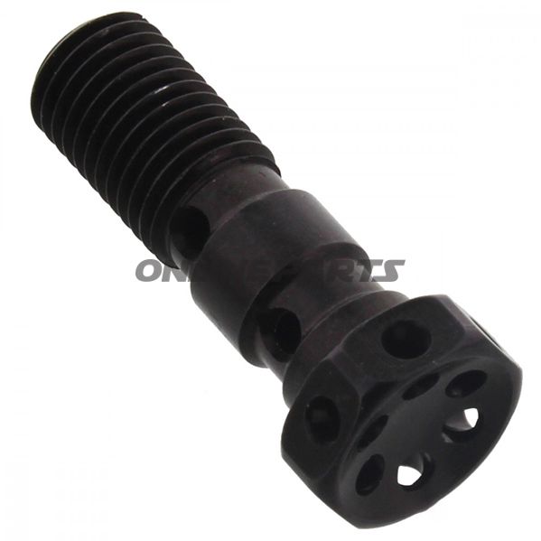 Banjo Bolt Double M10x1.25Alu Rac Black