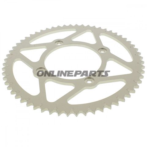 Rear Sprocket Alu 60Tooth Pitch 420 Silveresjot Inner Diameter 100 Bolt Spacing 120
