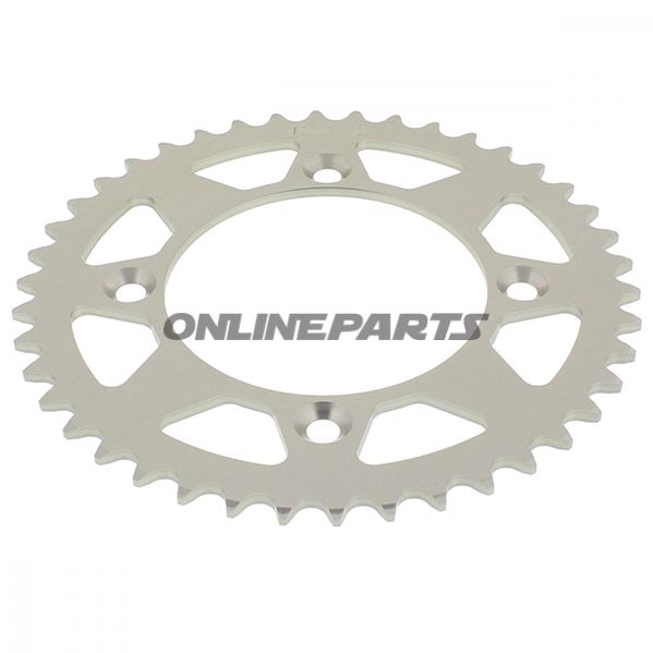 Rear Sprocket Alu 42 Tooth Pitch 415 Silveresjot Inner Diameter 090 Bolt Spacing 110