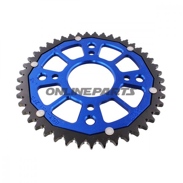 Rear Sprocket Dual 45 Tooth Pitch 428 Bluezf Inner Diameter 058 Bolt Spacing 090